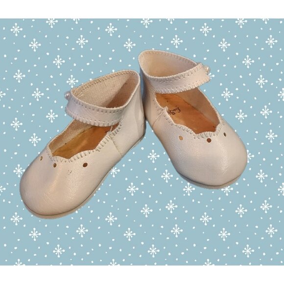 Unbranded Other - Doll Shoes Mary Jane Perl Buttons Cutouts 3.5” New